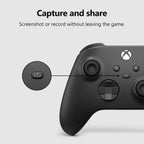 XBOX Wireless Gaming Controller | Carbon Black | Consoles. PCs. TVs. mobile. and more | Textured Grip | Wireless. Bluetooth. USB-C Connectivity