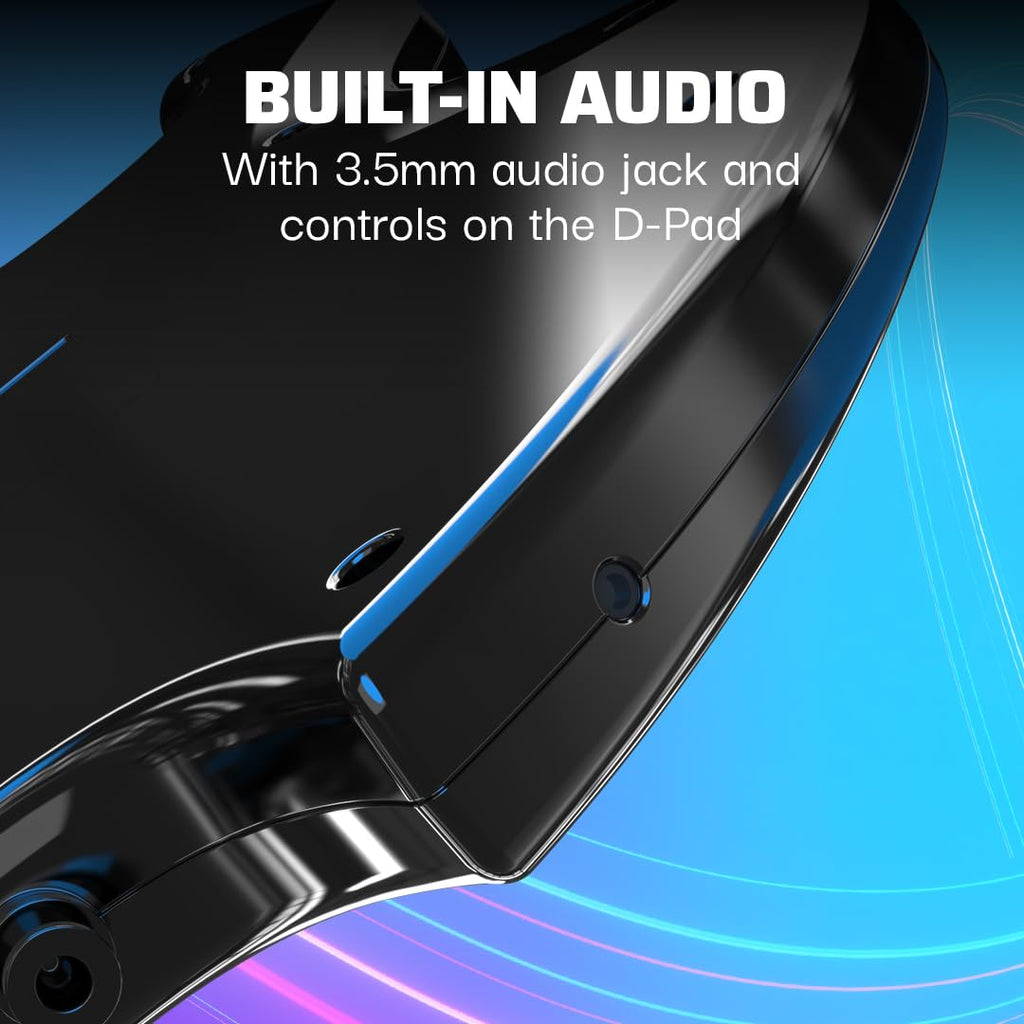 PDP Riffmaster Wireless Guitar Controller for PS5. PS4. PlayStation. PC | Licensed by Sony. Rock Band 4 & Fortnite Festival. 3.5mm audio jack. Rechargeable 36-Hr Battery. Collapsible Design