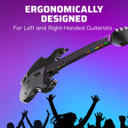 PDP Riffmaster Wireless Guitar Controller for PS5. PS4. PlayStation. PC | Licensed by Sony. Rock Band 4 & Fortnite Festival. 3.5mm audio jack. Rechargeable 36-Hr Battery. Collapsible Design