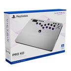 Turtle Beach Victrix Pro KO Leverless Esports All Button Fight Stick. PS5 | PlayStation. PS4. Windows PC. Tournament Arcade Controller. 16 Cherry Switches. Slim Design. RGB Lighting. USB-C Cable. Gray