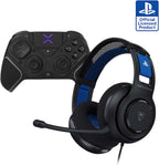Bundle of Turtle Beach Atlas 200 Wired Gaming Headset Officially Licensed for PS5 & PS4 - Black + Victrix Pro BFG Reloaded Wireless Gaming Controller Officially Licensed for PS5. PS4. PC
