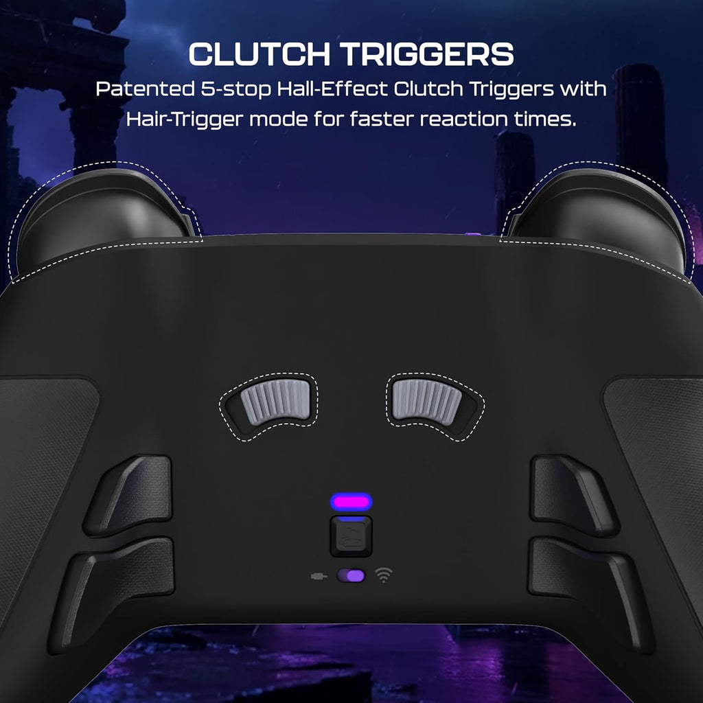 Turtle Beach Victrix Pro BFG Reloaded Wireless Gaming Controller for PS5 | PS5. PS4. PlayStation. PC. Modular. Fightpad Module. Hall-Effect Sticks. Triggers. 4 Remappable Buttons. Esports. Black