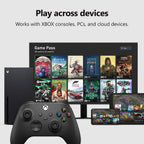 XBOX Wireless Gaming Controller | Carbon Black | Consoles. PCs. TVs. mobile. and more | Textured Grip | Wireless. Bluetooth. USB-C Connectivity