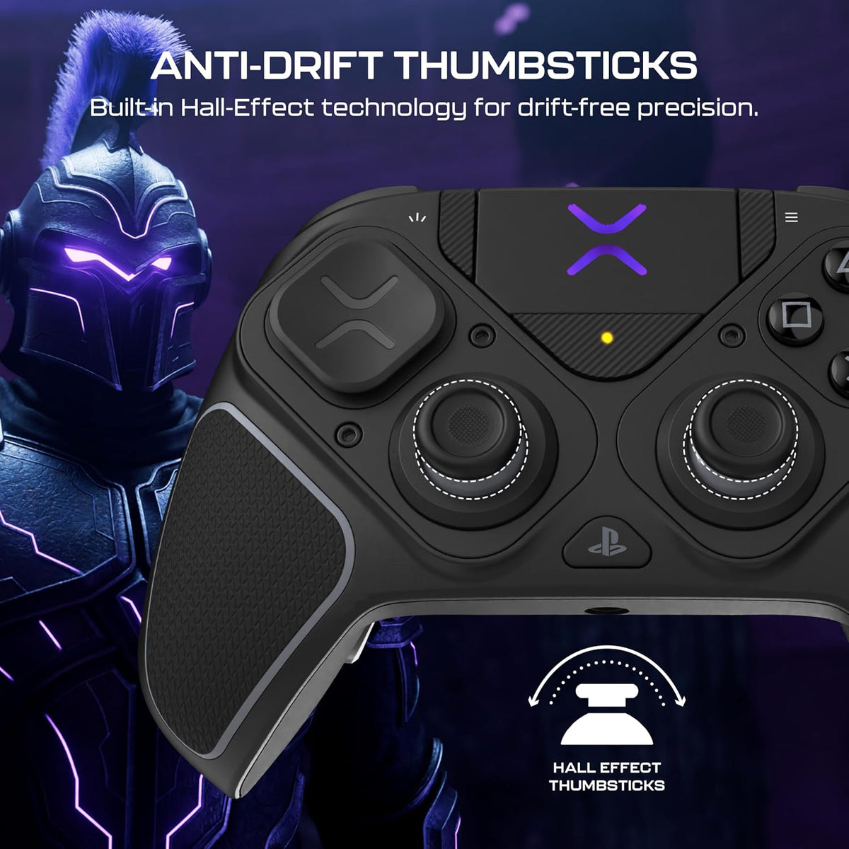 Turtle Beach Victrix Pro BFG Reloaded Wireless Gaming Controller for PS5 | PS5. PS4. PlayStation. PC. Modular. Fightpad Module. Hall-Effect Sticks. Triggers. 4 Remappable Buttons. Esports. Black