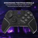 Turtle Beach Victrix Pro BFG Reloaded Wireless Gaming Controller for PS5 | PS5. PS4. PlayStation. PC. Modular. Fightpad Module. Hall-Effect Sticks. Triggers. 4 Remappable Buttons. Esports. Black