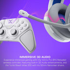 Bundle of Turtle Beach Atlas 200 Wired Gaming Headset Officially Licensed for PS5 & PS4 - White + Victrix Pro BFG Reloaded Wireless Gaming Controller Officially Licensed for PS5. PS4. PC