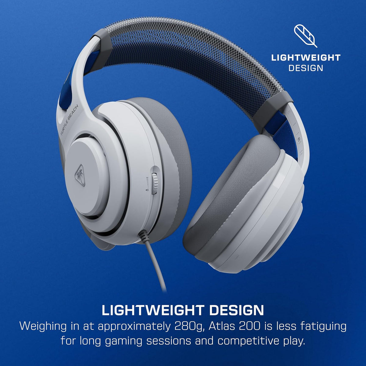 Bundle of Turtle Beach Atlas 200 Wired Gaming Headset Officially Licensed for PS5 & PS4 - White + Victrix Pro BFG Reloaded Wireless Gaming Controller Officially Licensed for PS5. PS4. PC